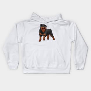 Dog - Rottweiler - Mahogany Kids Hoodie